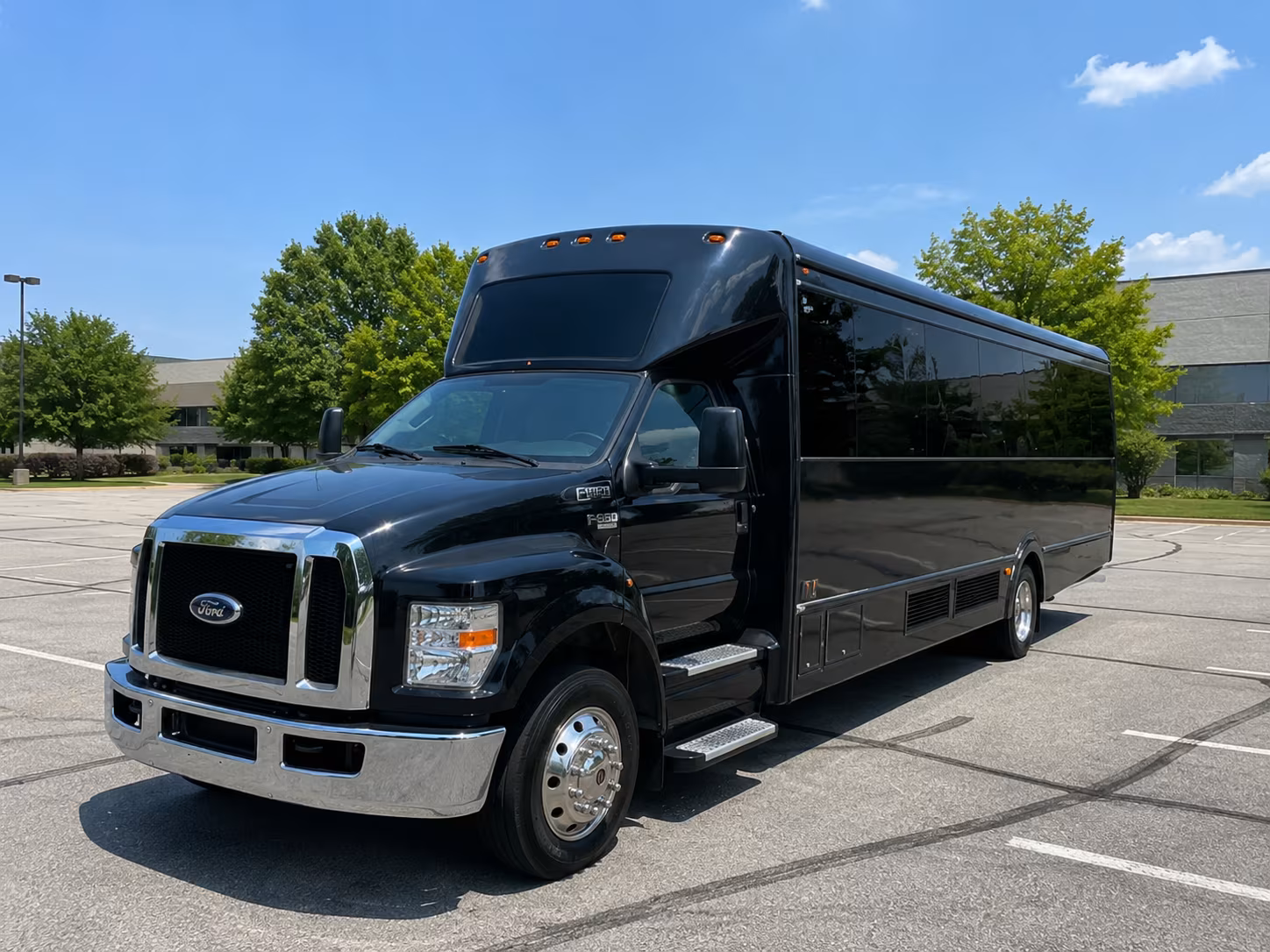 Bellevue Birthday, Sweet 16, & Quinceañera Transportation party bus exterior