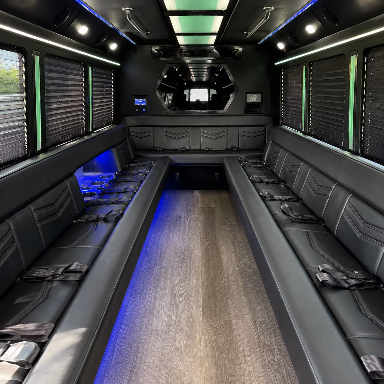 Bellevue Birthday, Sweet 16, & Quinceañera Transportation party bus exterior