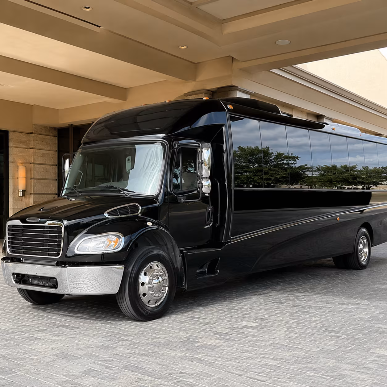 Bellevue Corporate Transportation party bus exterior