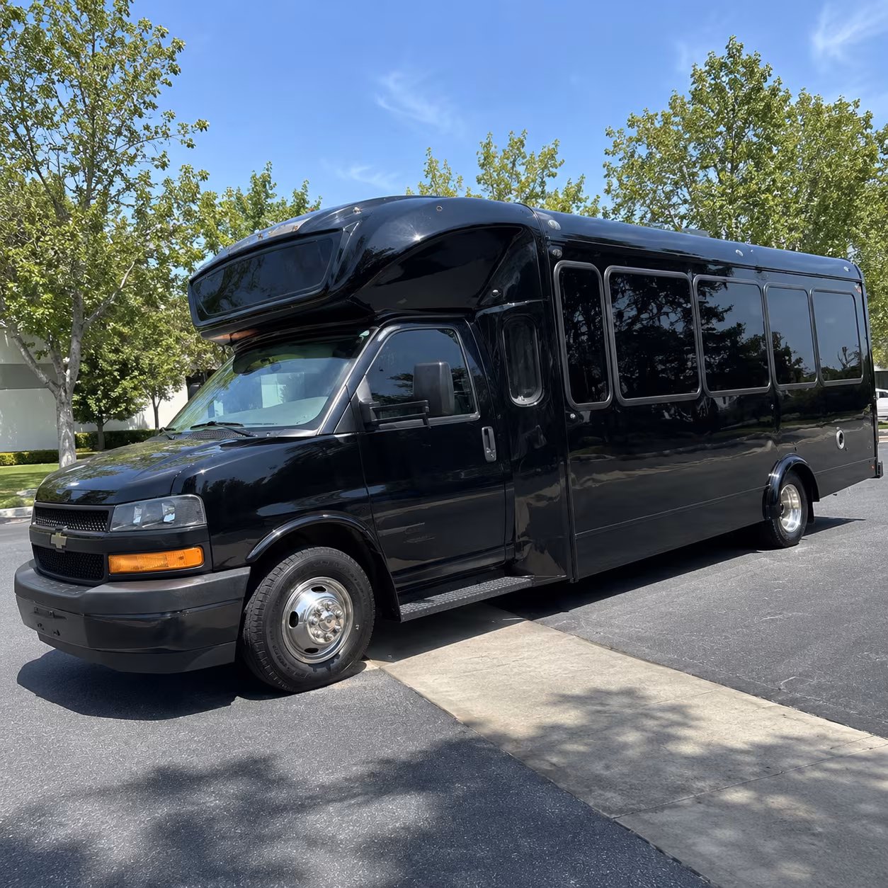 Bellevue Private Event Transportation party bus exterior