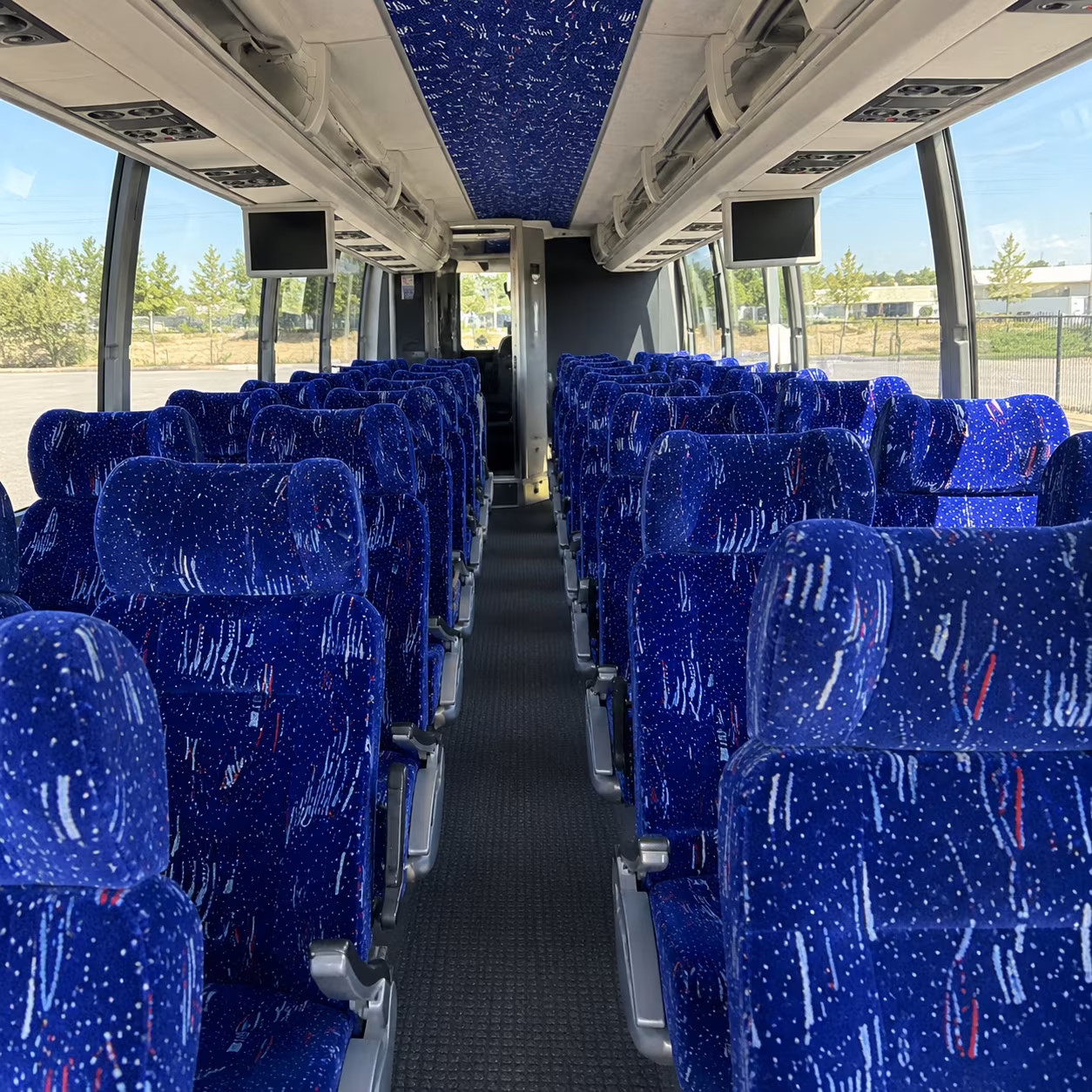 Bellevue School Event Transportation party bus exterior