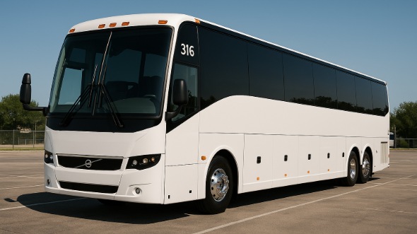 Exterior of Charter Bus Company Bellevue's 45 Passenger Charter Bus in Bellevue
