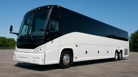 Exterior of Charter Bus Company Renton's 50 Passenger Party Bus in Renton