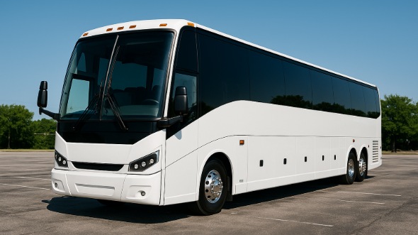 Exterior of Charter Bus Company Shoreline's 50 Passenger Party Bus in Shoreline