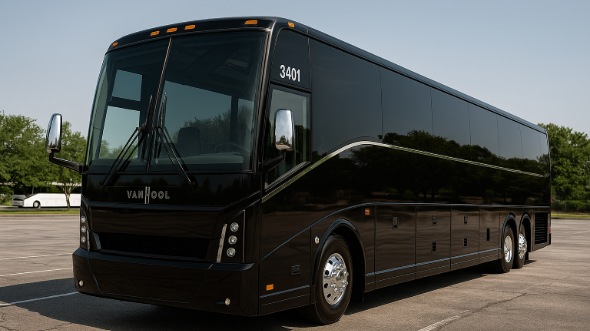 Exterior of Charter Bus Company Bellevue's 51 Passenger Charter Bus in Bellevue