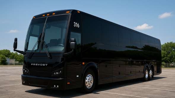 Exterior of Charter Bus Company Bellevue's 54 Passenger Charter Bus in Bellevue